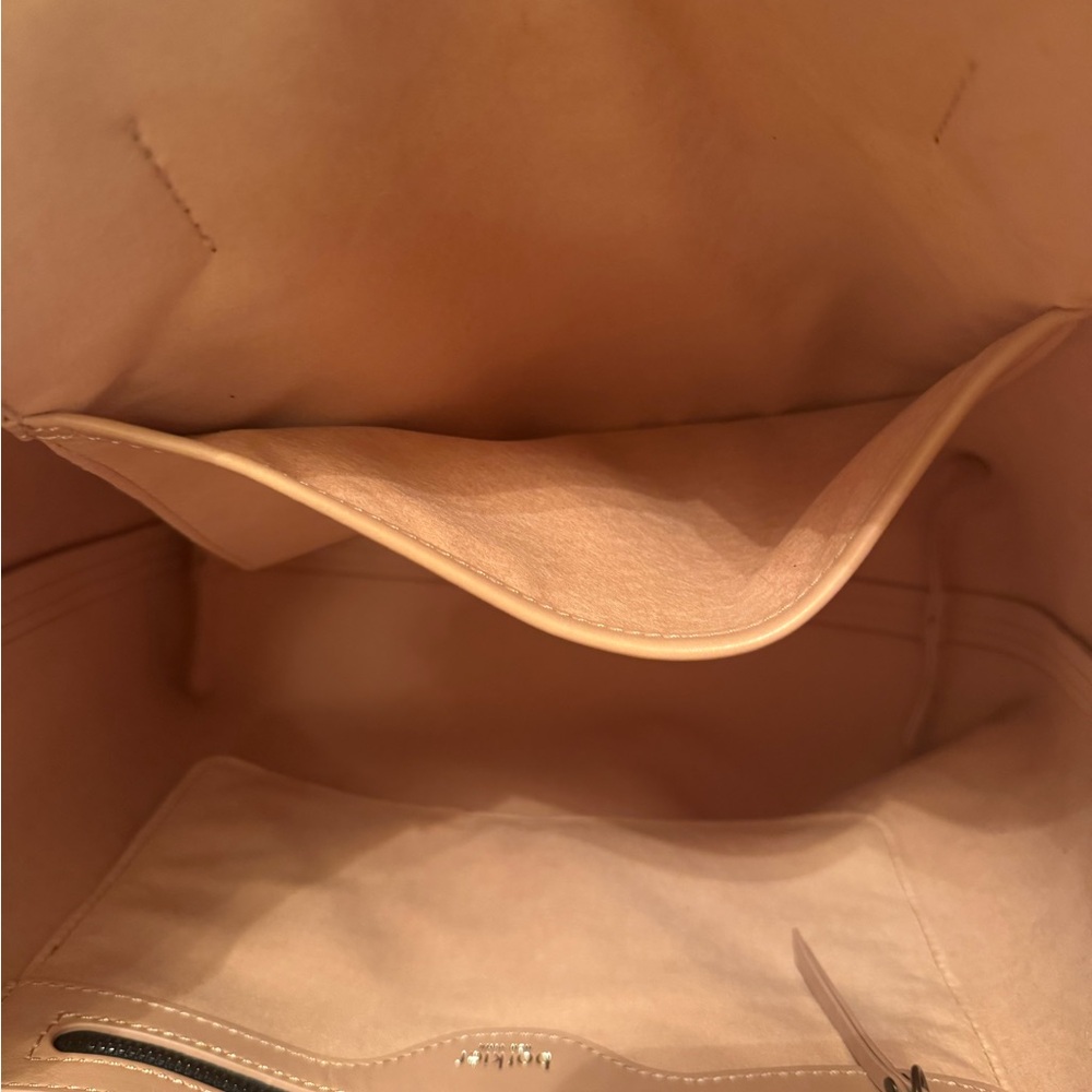 PRICE DROP:BOTKIER Lambskin LEATHER suede-lined SwanLake HighlineBLUSH PINK TOTE - Picture 6 of 13